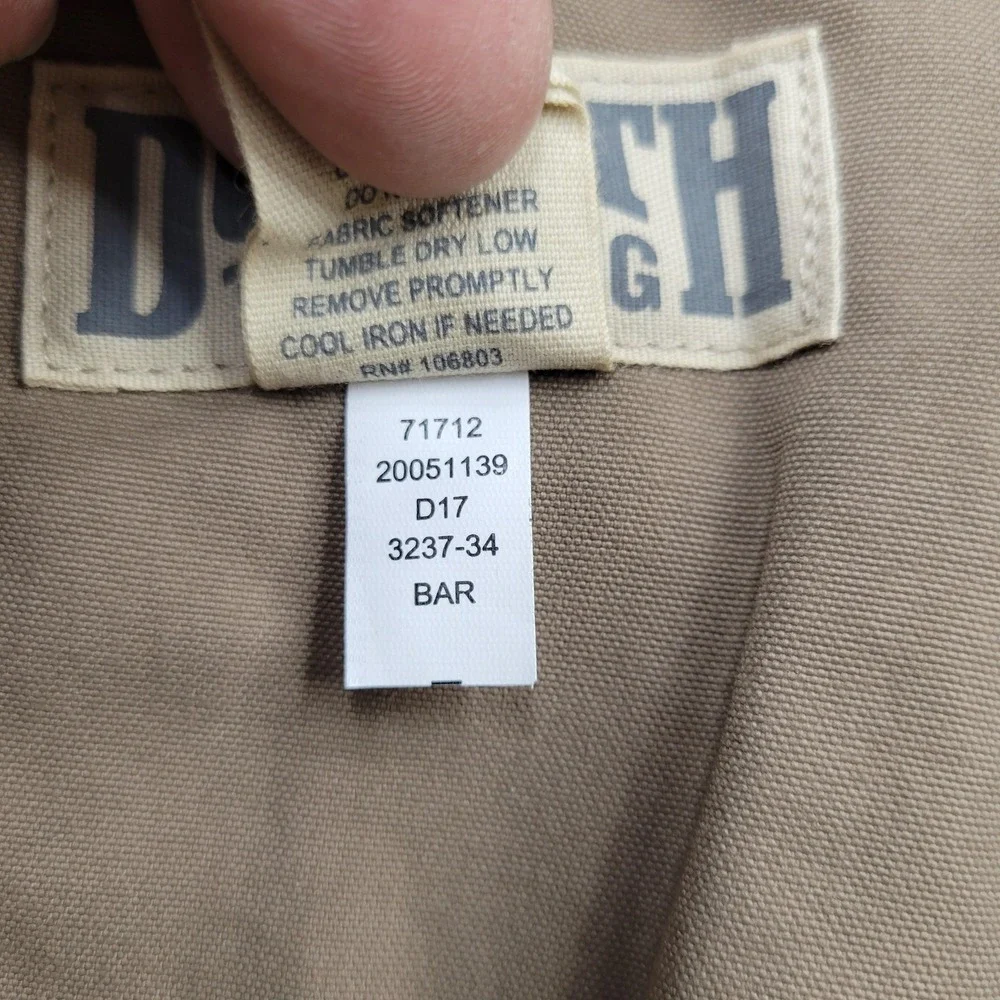 Duluth Trading Co Pants Mens 44x30 Beige Nylon Relaxed Fit Belted Outdoor Hiking